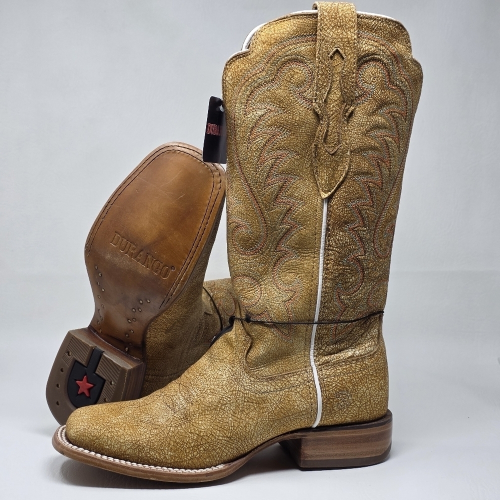 Durango Women Size 7.5M Arena Pro 13" Western Boots DRD0455 Cremello Cowboy New